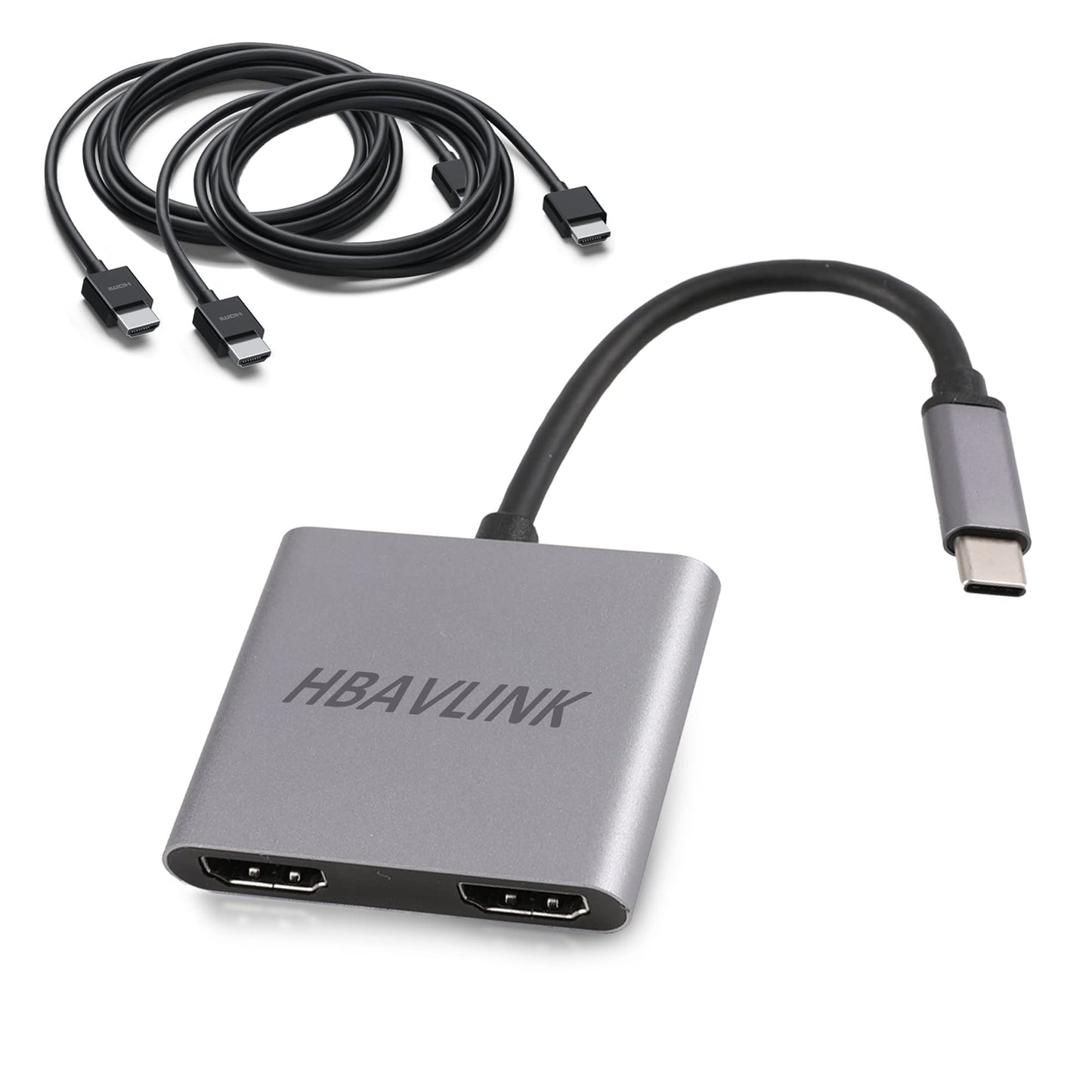 USB C to HDMI Adapter, 4K, Dual Monitor, Dell XPS, HP Spectre, Lenovo ThinkPad.