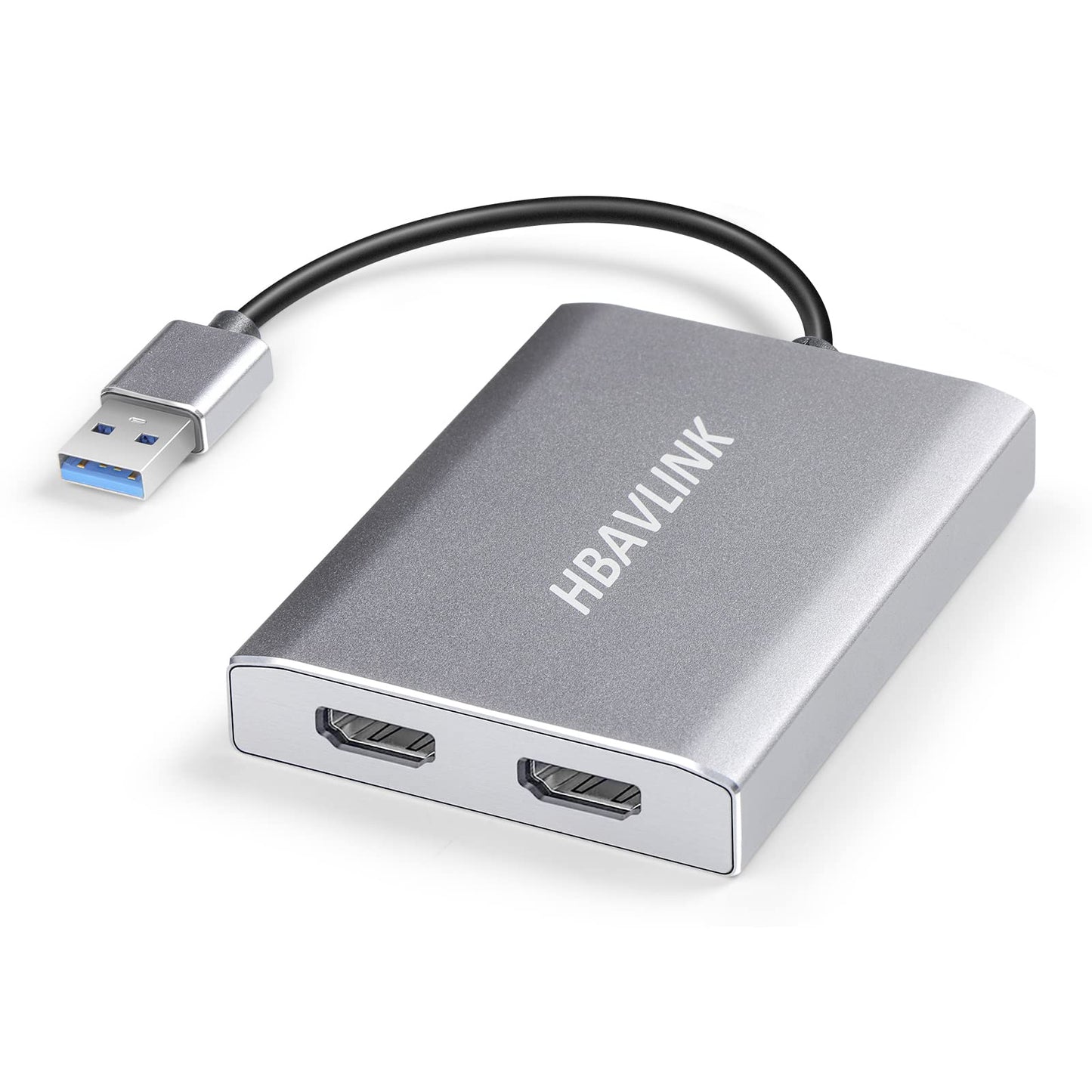 USB 3.0 Dual HDMI Adapter - 4K@30Hz, Windows/Mac Compatible