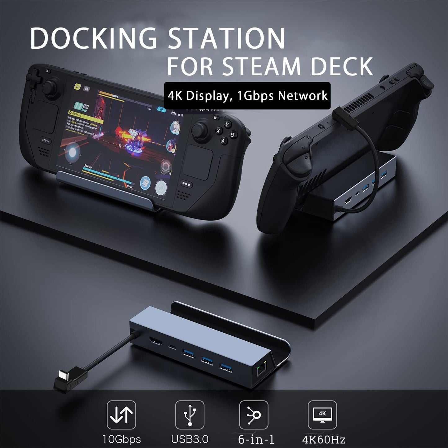 6-in-1 Dock for Steam Deck