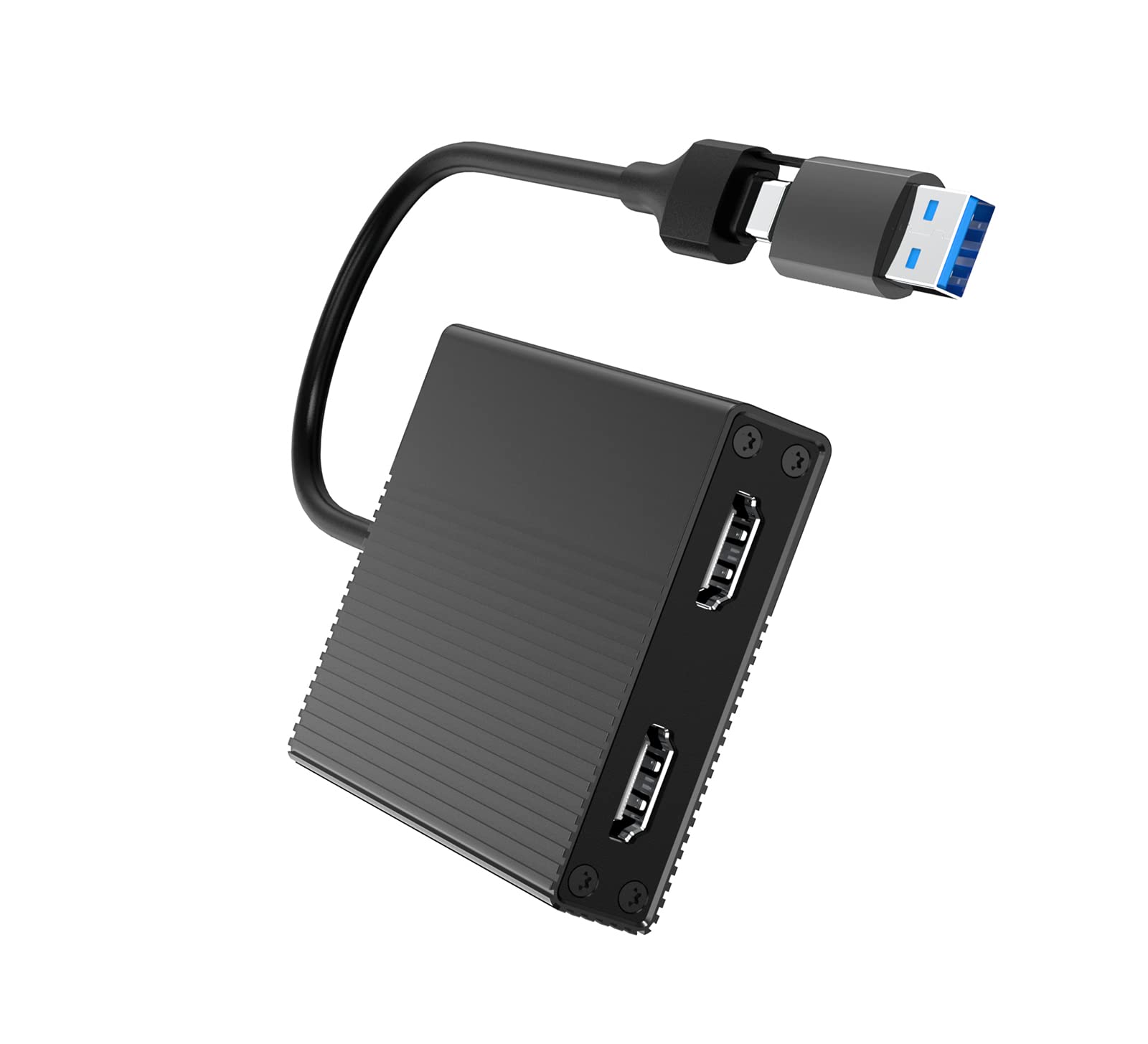 4K USB Dual Monitor Adapter Extended Display - DisplayLink DL6950 Chip ...